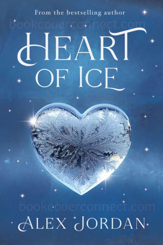 Ice heart premade book cover