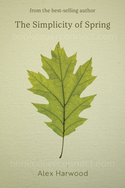 premade book cover leaf